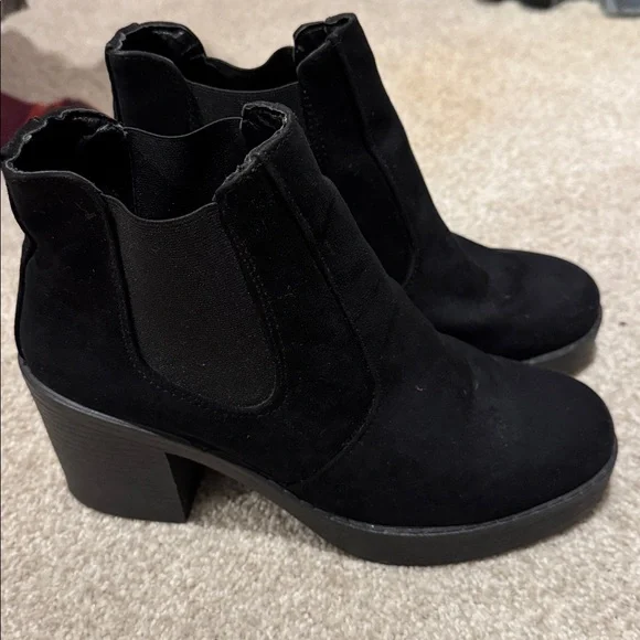 Topshop women’s black ankle boot size 8.5 - Picture 2 of 7